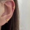 S925银针欧美夸张素圈耳环女高级感轻奢百搭简约气质耳圈耳饰批发