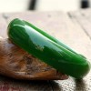 天然新疆和田玉碧玉菠菜绿手镯加宽版玉石镯子直播货源玉器批发