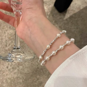 s925碎银子方糖银手链女生纯银女精致高级感手串送闺蜜生日礼物