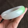 天然新疆和田玉老坑羊脂白玉翠青玉手镯青海翠玉手镯子女