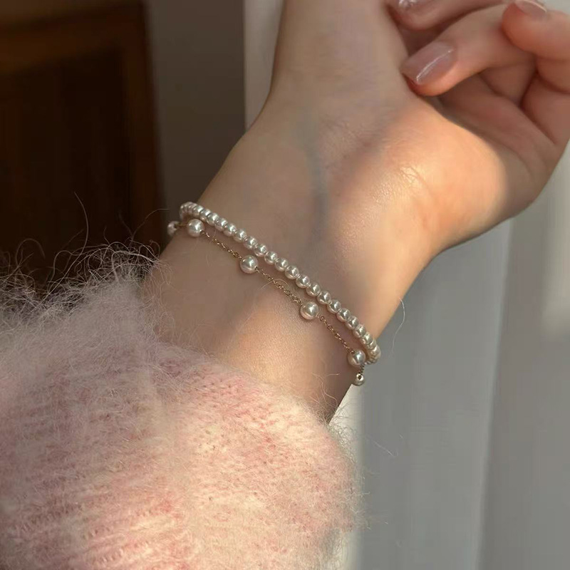 s925碎银子方糖银手链女生纯银女精致高级感手串送闺蜜生日礼物