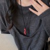 秋冬简约毛衣链女款大气小众高级感可调节项链配饰百搭长款项饰批