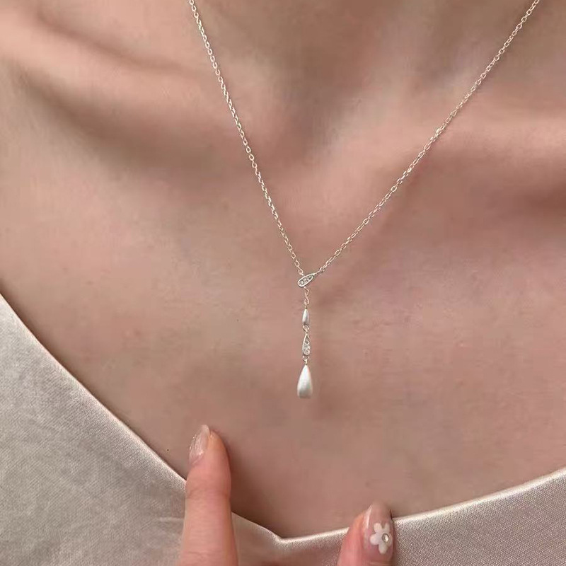 轻奢高级感超闪锆石项链女百搭小众设计气质不掉色简约锁骨链颈链