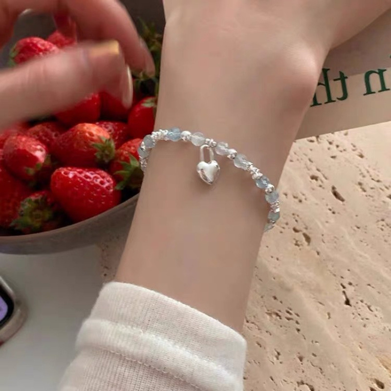s925碎银子方糖银手链女生纯银女精致高级感手串送闺蜜生日礼物
