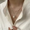 S925纯银蝴蝶淡水珍珠项链不掉色女春夏高级感轻奢吊坠百搭锁骨链
