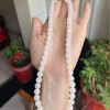 新疆和田玉项链羊脂白玉串珠挂绳男女款天然玉石手串圆珠白玉手链