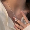 S925纯银蝴蝶结项链女2025新款轻奢高级感小众设计锁骨链颈链饰品