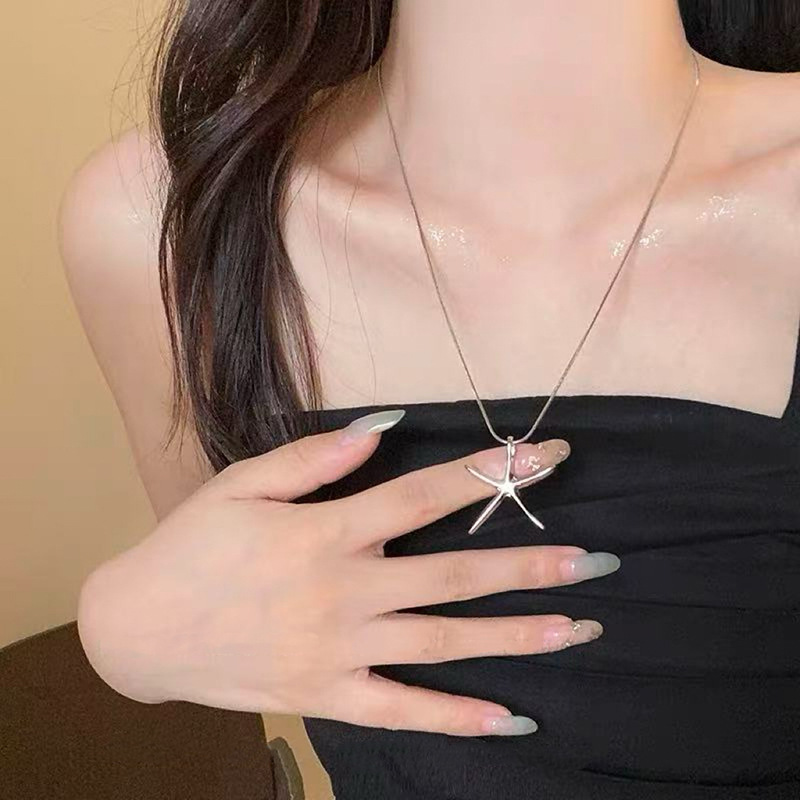秋冬简约毛衣链女款大气小众高级感可调节项链配饰百搭长款项饰批