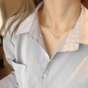 轻奢高级感超闪锆石项链女百搭小众设计气质不掉色简约锁骨链颈链