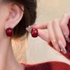 S925银针欧美夸张素圈耳环女高级感轻奢百搭简约气质耳圈耳饰批发