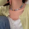 秋冬简约毛衣链女款大气小众高级感可调节项链配饰百搭长款项饰批