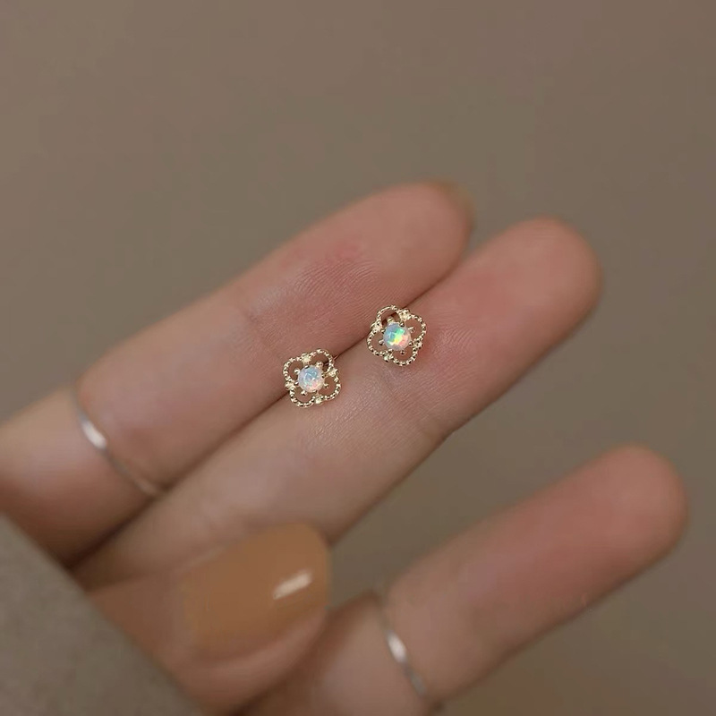 S925银针欧美夸张素圈耳环女高级感轻奢百搭简约气质耳圈耳饰批发