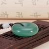 天然东陵玉平安扣吊坠 冰种满绿色  自产自销