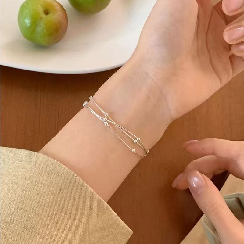 新款 925纯银百搭手链女款轻奢小众精致设计闺蜜叠戴气质手饰批发