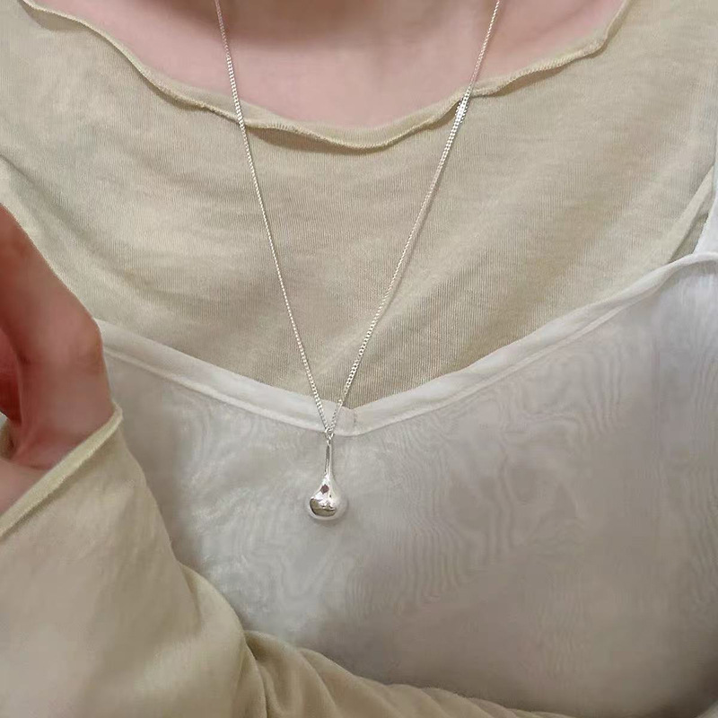 秋冬简约毛衣链女款大气小众高级感可调节项链配饰百搭长款项饰批