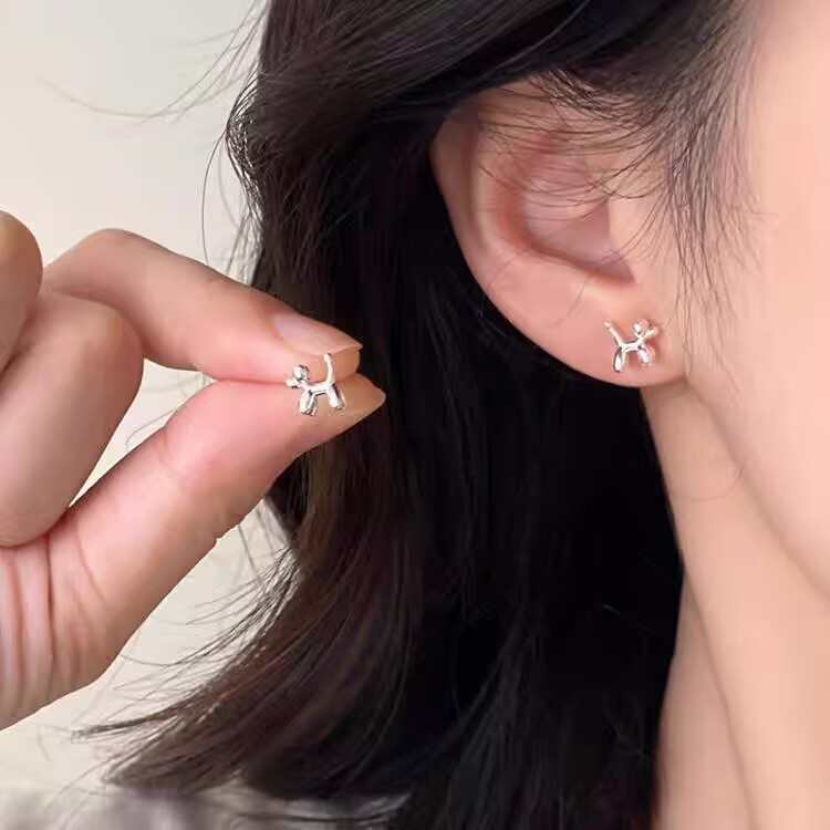 s925纯银耳针新款气质简约小巧耳钉女耳环养耳洞防堵耳饰首饰批发