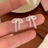925银针精致小巧耳钉耳骨钉超仙百搭小众彩色锆石蝴蝶耳环ins耳饰