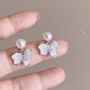 s925银耳钉女法式简约日常百搭耳环优雅潮2025爆款高级感饰品批发