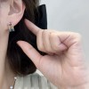 s925银耳钉女法式简约日常百搭耳环优雅潮2025爆款高级感饰品批发