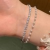 S925碎银子纯银蝴蝶手链女轻奢小众精致足银手镯手饰女友闺蜜礼物