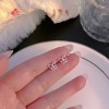 S925纯银蝴蝶耳钉女ins小众设计感睡觉免摘耳环简约养耳洞耳饰