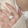 925纯银不规则几何戒指女ins2025年新款小众设计感时尚个性食指戒