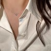 S925纯银蝴蝶淡水珍珠项链不掉色女春夏高级感轻奢吊坠百搭锁骨链