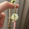 天然麻花甜甜圈和田玉吊坠绞丝扣平安扣玉石项链莫比乌斯环毛衣链