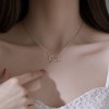 S925纯银珍珠项链女小众设计轻奢高级感不掉色简约锁骨链配饰批发