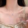S925纯银蝴蝶淡水珍珠项链不掉色女春夏高级感轻奢吊坠百搭锁骨链