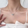 S925纯银珍珠项链女小众设计轻奢高级感不掉色简约锁骨链配饰批发