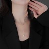 施家珍珠项链女小众轻奢设计高级感时尚气质锁骨链颈链毛衣链珠链