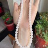 新疆和田玉项链羊脂白玉串珠挂绳男女款天然玉石手串圆珠白玉手链