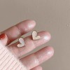 s925银耳钉女法式简约日常百搭耳环优雅潮2025爆款高级感饰品批发