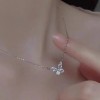 S925纯银天然淡水珍珠豆荚项链女简约小众气质精致锁骨链轻奢优雅