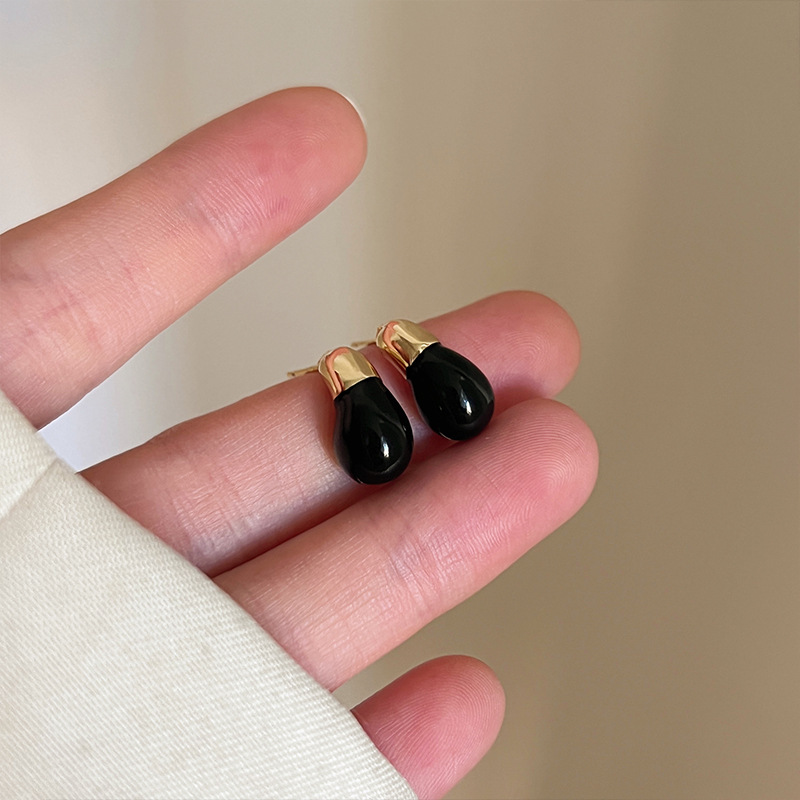 s925银耳钉女法式简约日常百搭耳环优雅潮2025爆款高级感饰品批发