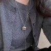 秋冬简约毛衣链女款大气小众高级感可调节项链配饰百搭长款项饰批