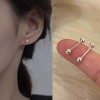 925银针精致小巧耳钉耳骨钉超仙百搭小众彩色锆石蝴蝶耳环ins耳饰
