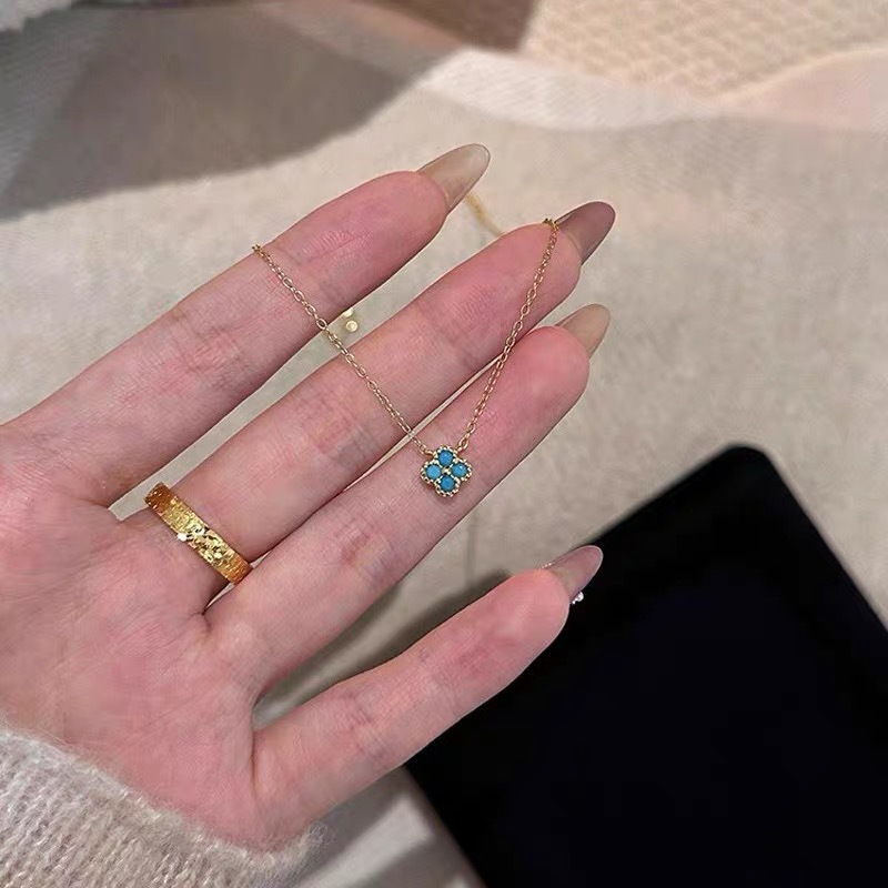 轻奢高级感超闪锆石项链女百搭小众设计气质不掉色简约锁骨链颈链