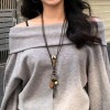 韩版自制原创ins海洋派大星长款项链女小众复古百搭毛衣链颈饰