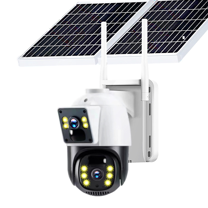 太阳能摄像头免插电室外4G智能监控10倍变焦手机远程夜视户外摄影