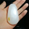 新疆和田玉手把件 籽料羊脂白玉 带皮手把玩 籽料原石原皮手把件