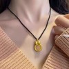秋冬简约毛衣链女款大气小众高级感可调节项链配饰百搭长款项饰批