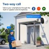 跨境太阳能WIFI家用监控摄像头免插电门口高清夜视智能监控录像机