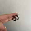 纯银针虎眼石耳环女2025秋冬新款爆款高级感耳钉气质百搭耳饰配饰