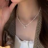 法式慵懒珍珠项链女小众高级感气质百搭锁骨链2025年新款毛衣颈链