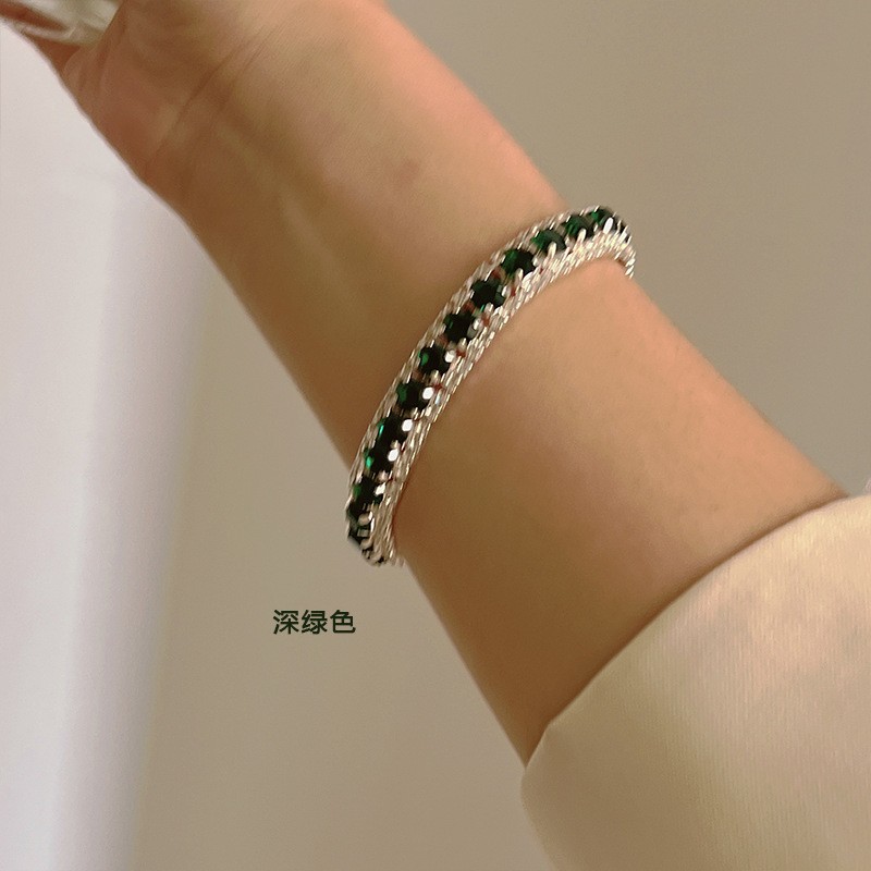 高级感轻奢锆石星星爱心手链女时尚百搭经典跨境手链首饰批发