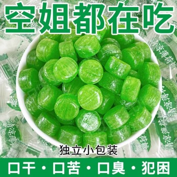 清凉薄荷糖爆款清新润喉硬糖果随身接吻零食散装休闲办公商用老式