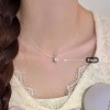 日常百搭S925纯银锆石项链女轻奢高级感不掉色简约锁骨链配饰批发