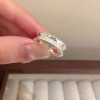 小众设计爱心戒指女可调节素银食指戒高级感指环时尚个性百搭手饰